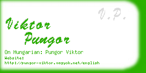 viktor pungor business card